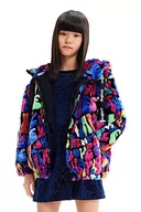 Płaszcze damskie - Desigual Dziewczęcy płaszcz Chaq_gadele Girl tkany, Wykończenie materiału, 8 Lata - miniaturka - grafika 1