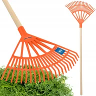 Grabie i motyki - GRABIE OGRODOWE 44cm GRABKI PLASTIK WACHLARZOWE LIŚCI TRAWY GRABIENIA TRZON - miniaturka - grafika 1
