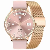 Smartwatch - Gravity GT5-5 sg043e Złoty, Różowy - miniaturka - grafika 1