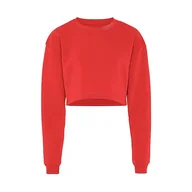 Bluzy damskie - Nally Damska bluza z długim rękawem ze 100% poliestru, z okrągłym dekoltem, kolor czerwony, rozmiar XL, Letnia czerwień, XL - miniaturka - grafika 1