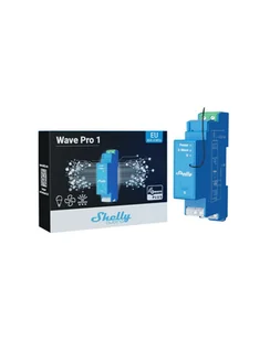 Shelly 1-kanałowy przekaźnik na szynę DIN Shelly Qubino Pro 1 - Systemy inteligentnych domów - miniaturka - grafika 1