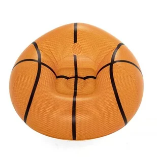Dmuchana pufa BESTWAY Basketball 114 x 112 x 66 cm - Fotele i pufy dla dzieci - miniaturka - grafika 1