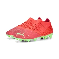 Piłka nożna - PUMA Unisex dziecięce przyszłość Z 3,4 Fg/Ag Jr buty piłkarskie, Fiery Coral Fizzy Light Puma czarny łosoś, 29 EU - miniaturka - grafika 1