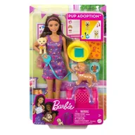 Lalki dla dziewczynek - Lalka Barbie Adopcja piesków HKD86 - miniaturka - grafika 1