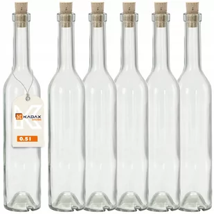 KADAX Butelka Na Nalewki Z Korkiem Wino fi19 6szt - Domowy wyrób alkoholu - miniaturka - grafika 1