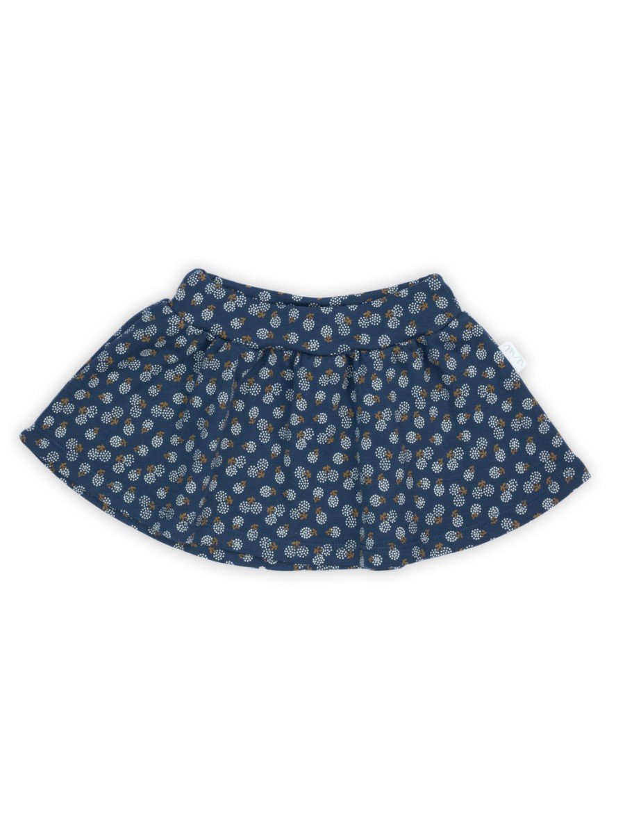 Niemowlęca spódnica kwiaty granatowa Nicol,r.104