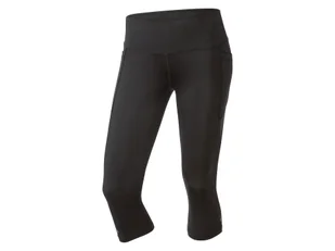 CRIVIT Legginsy damskie 3/4 do biegania (S (36-38), Czarny) - Spodnie sportowe damskie - miniaturka - grafika 1