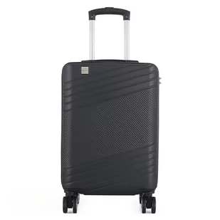 Walizka unisex na kółkach torba bagaż 20" - czarna Semi Line - Walizki - miniaturka - grafika 1