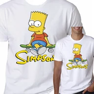 Koszulki męskie - T-Shirt KOSZULKA SIMPSONS BART PREZENT M 0577 - miniaturka - grafika 1