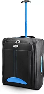 KEPLIN Lekka torba podróżna z dopuszczeniem do kabiny na kółkach lekka walizka na kółkach zatwierdzona torba podróżna walizka, Niebieski/czarny UE, Jeden rozmiar, torba kabinowa - Walizki - miniaturka - grafika 1
