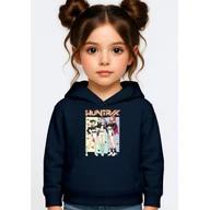 Bluzy dla dziewczynek - BLUZA DZIECIĘCA KPOP DEMON HUNTERS HUNTRIX 146-152 Z KAPTUREM BAWEŁNIANA - miniaturka - grafika 1
