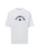 Koszulki męskie - Champion Koszulka męska Mężczyźni Bawełna biały jednolity, S - miniaturka - grafika 1