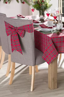 Dekoria Szarfa na krzesło 270x12cm czerwony zielony krata 270x12cm Bristol 1327-126-29 - Meble modułowe i akcesoria - miniaturka - grafika 1