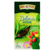 Herbata - Big-Active Big-Active Herbata zielona z kawałkami opuncji liściasta 100 g - miniaturka - grafika 1