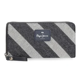 Pepe Jeans Celine Portfel na karty Niebieski 19,5x10x2 cms Poliester ze skórą syntetyczną by Joumma Bags, niebieski, Portfel z wizytówką - Portfele - miniaturka - grafika 1