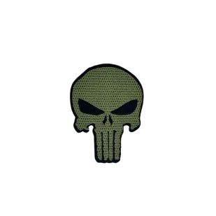 Patch Punisher Zielony 60mm x 80mm - Odzież taktyczna i umundurowanie - miniaturka - grafika 1