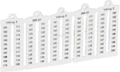Kanały kablowe - Legrand Płytki oznaczników VIKING3 szerokość 5mm 101-250 pionowe 039561 1000szt. 039561 - miniaturka - grafika 1