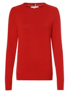 Swetry damskie - Tommy Hilfiger Sweter damski Kobiety drobna dzianina czerwony jednolity, S - miniaturka - grafika 1