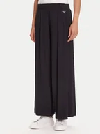 Spodnie damskie - Emporio Armani Underwear Spodnie materiałowe EW000522 AF10889 UC001 Czarny Loose Fit - miniaturka - grafika 1