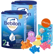 Mleko modyfikowane - Zestaw Bebilon Advance Pronutra 2, mleko następne, powyżej 6 miesiąca, 2 x 800 g + Canpol Babies, zestaw zabawek do kąpieli, 5 sztuk gratis - miniaturka - grafika 1