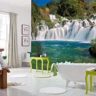 Fototapety - Fototapeta wodospady zielonymIniebieskim - 368 x 254 cm - SANDERS & SANDERS - miniaturka - grafika 1