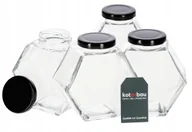 Pojemniki kuchenne - SŁOICZEK 380 SŁOIK SZKLANY NA PRZYPRAWY MIÓD 4SZT - miniaturka - grafika 1