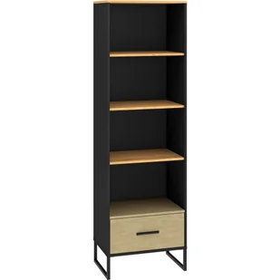 Regał 03 Colt ML Meble Stal Premium, Czarny - Regały - miniaturka - grafika 1