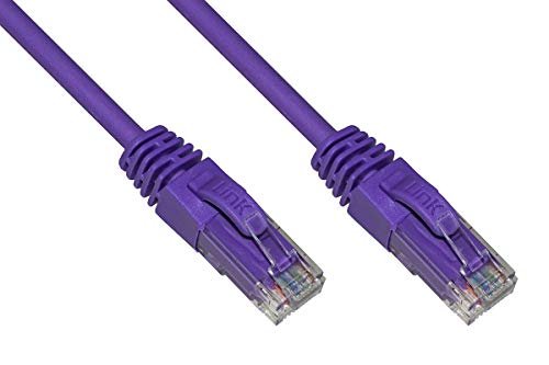 Kabel sieciowy kategoria 6A nieekranowany UTP AWG24 kolor liliowy bezhalogenowy 30 m