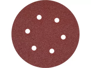 KRĄŻEK ŚCIERNY NA RZEP 6 OTWORÓW, P60 150MM 50SZT. - Materiały ścierne - miniaturka - grafika 2