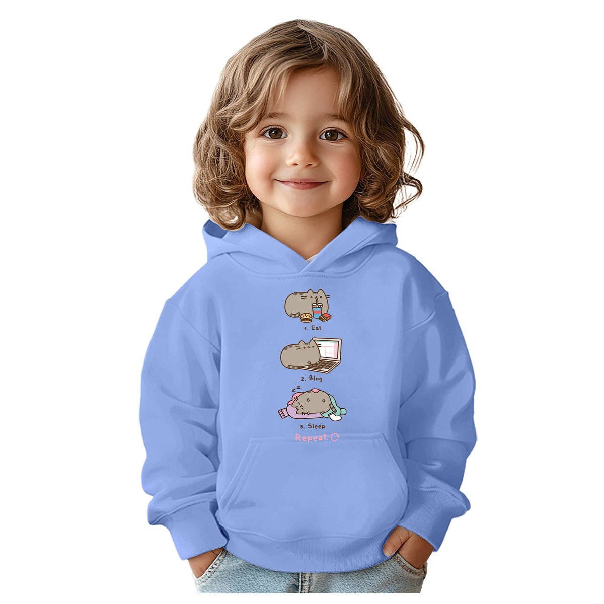 BLUZA DZIECIĘCA PUSHEEN KOT 134-140 CHŁOPIĘCA DZIEWCZĘCA PREZENT