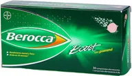 Witaminy i minerały - Witaminy i minerały dla energii Berocca Boost 30 Tabletki musujące Guarana (8470001556776) - miniaturka - grafika 1