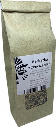 Świeżopalona Herbatka z żeń-szeniem waga 100g