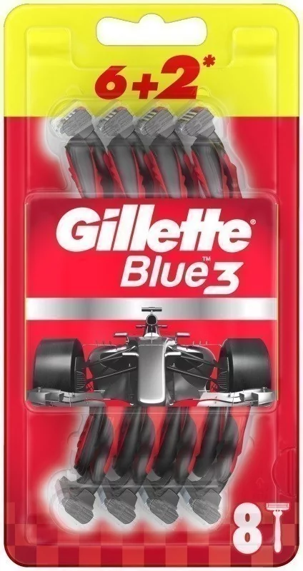 Gillette Blue3Nitro Jednorazowa maszynka 6+2