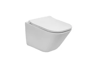Roca Gap Toaleta WC podwieszana 48x34,7 cm Rimless bez kołnierza z powłoką biała A34647AS00 - Miski WC - miniaturka - grafika 1