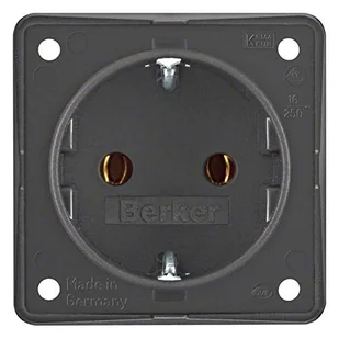 Hager Polo Integro Gniazdo podtynkowe SCHUKO antracyt mat 0947782505 0947782505 - Gniazdka elektryczne - miniaturka - grafika 1