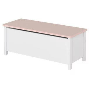 Skrzynia LUNA LN-10 biały/różowy - Łóżka - miniaturka - grafika 1