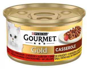Gourmet Gold Wołowina i kurczak w sosie pomidorowym 85g - Mokra karma dla kotów - miniaturka - grafika 2