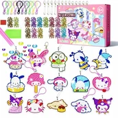 Plecaki - Haft Diamentowy dla dzieci Kuromi Breloki Zawieszki Mozaika na Plecak Giga - miniaturka - grafika 1