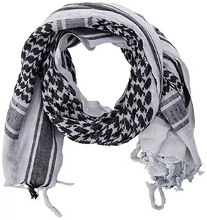 Mil-Tec Mil-Tec Chusta Arafatka Shemagh Mil-Tec White/Black roz uniw 4046872159312 - Apaszki i szaliki damskie - miniaturka - grafika 1