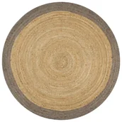Dywany - Okrągły szary dywanik 120 cm Z6-D00 - miniaturka - grafika 1