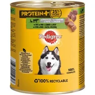 Mokra karma dla psów - Pedigree Puszka Protein+ w formie pasztetu 12 x 800 g Wołowina z kaczką - miniaturka - grafika 1