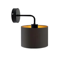 Lampy ścienne - Czarny kinkiet do przedpokoju AURORA GOLD - miniaturka - grafika 1