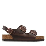 Sandały męskie - Sandały Birkenstock Milano 34871 Brązowy - miniaturka - grafika 1