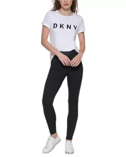 DKNY Damskie legginsy z logo, czarny, XXS - Legginsy - miniaturka - grafika 1