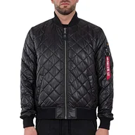 Kurtki męskie - ALPHA INDUSTRIES Męska kurtka lotnicza MA-1 DQ czarna, czarny, M - miniaturka - grafika 1