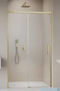 Radaway Idea 8 Dwj Brushed Gold drzwi wnękowe 160cm lewe szczotkowane złoto 10330820-99-01L/10350753-01-01 - Kabiny prysznicowe - miniaturka - grafika 1