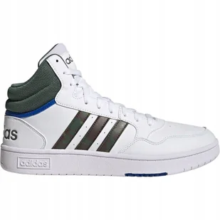Buty męskie adidas Hoops Mid GY4747 białe 44 2/3 - Buty sportowe męskie - miniaturka - grafika 1