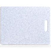 Deski do krojenia - ZELLER Szara deska do krojenia imitująca granit plastikowa deska do krojenia deska kuchenna deska do serwowania akcesoria kuchenne ZELLER B07DQWBNWZ - miniaturka - grafika 1