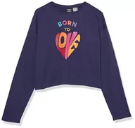 Koszulki dla dziewczynek - Desigual Koszulka dziewczęca Ts_Jamie, niebieski, 6 Lata - miniaturka - grafika 1