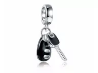 Charmsy - Pandora Valerio.pl Rodowany srebrny wiszący charms do kluczyki do samochodu keys srebro 925 NEW204 NEW204 - miniaturka - grafika 1
